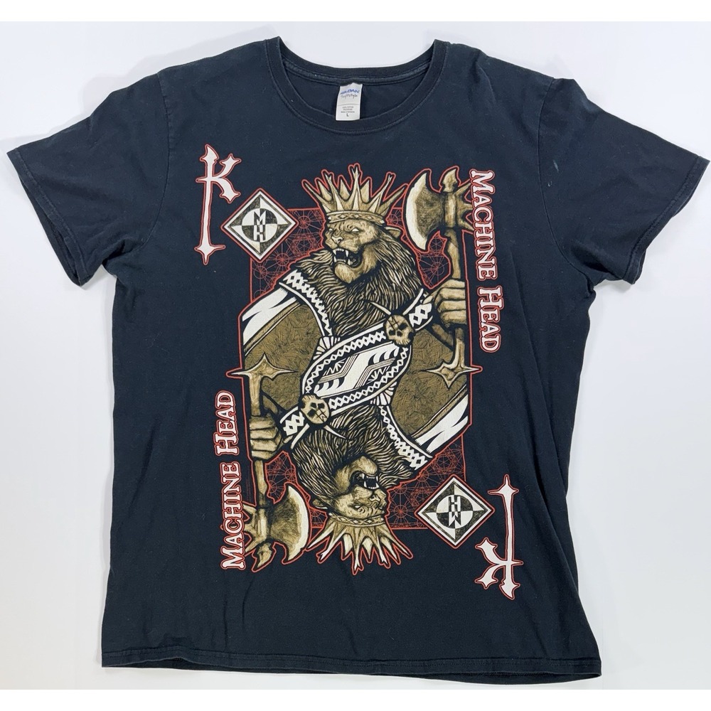 Machine Head King of Diamonds T Shirt Mens Large Black Metal Band Tee